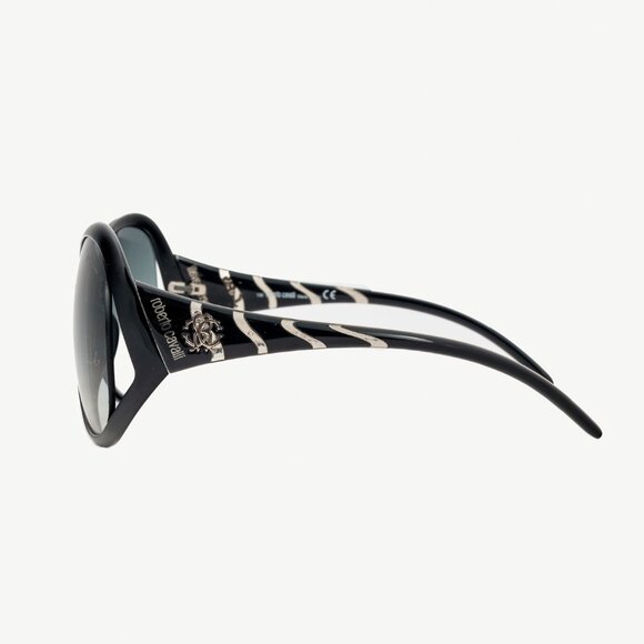 Roberto Cavalli Pegaso 338S Black Striped Butterfly Sunglasses - Picture 3 of 10